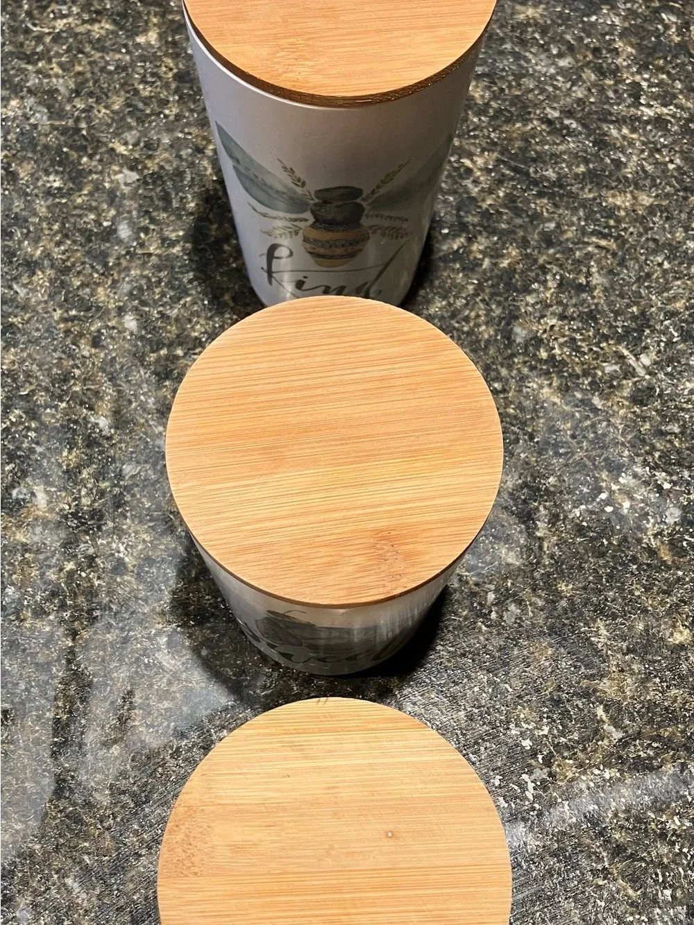 Primitives Eco friendly Bumble Bee kitchen canister set by Kathy